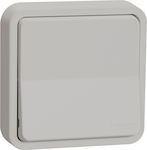 Schneider Electric Mureva Styl Recessed Electrical Lighting Wall Switch with Frame Basic Aller Retour White MUR39721