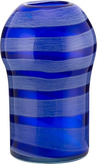 WM Collection Decorative Vase Blue 18x29cm