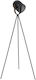 Inart Vintage Floor Lamp H136xW52cm. with Socket for Bulb E27 Black