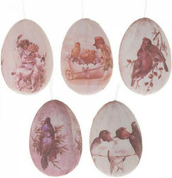 Inart Easter Egg Styrofoam Easter Egg Styrofoam 8x5x5pcs Set of 5pcs