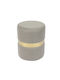 Stool For Living Room Upholstered with Fabric Tommy Grey Velure 35x35x43cm