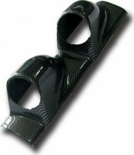 Auto Gs Βάση Οργάνων Κολόνας Αυτοκινήτου Διπλή Carbon