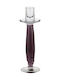 WM Collection Candle Holder Crystal in Purple Color 25cm 1pcs
