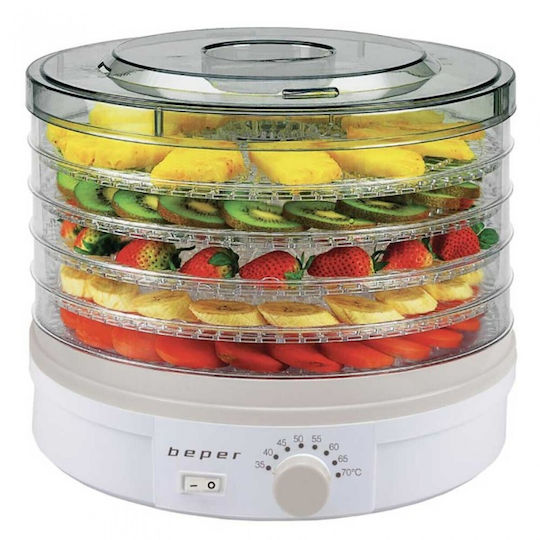Beper Lebensmittel-Dehydrator mit 5 Regalen