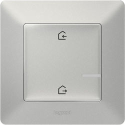 Legrand Valena Life 86 External Electrical Rolling Shutters Wall Switch no Frame Basic Illuminated Silver