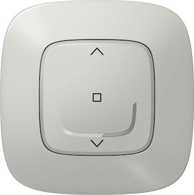 Legrand Valena Allure 91 External Electrical Rolling Shutters Wall Switch Wi-Fi Connected no Frame Basic Illuminated Aluminium