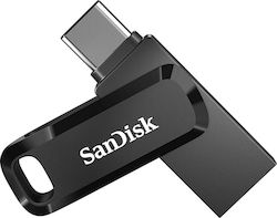 Sandisk Ultra Dual Drive Go 64GB USB 3.1 Stick cu conexiune USB-A & USB-C Negru