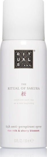 Rituals The Ritual Of Sakura Rice Milk & Cherry Blossom Anti-Transpirant Αποσμητικό 24h σε Spray 150ml