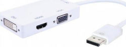 Techly IADAP DP-COMBOF2 DisplayPort male σε DVI-D / HDMI / VGA female Techly IADAP DP-COMBOF2 DisplayPort male σε DVI-D / HDMI / VGA female