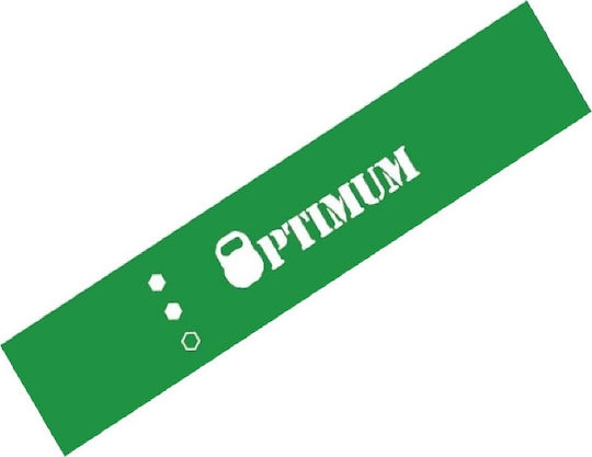 Optimum Mini Λάστιχο Γυμναστικής Loop Μέτριο Πράσινο 0.25m