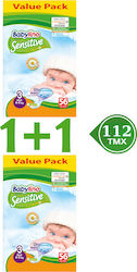 Babylino Tape Diapers Chamomile Sensitive No. 3 for 4-9 kgkg 112pcs