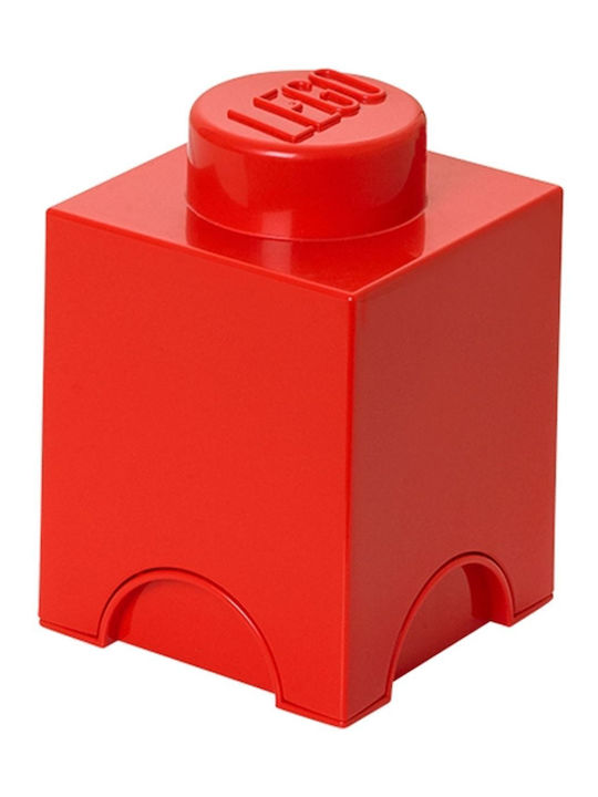 LEGO Children's Storage Box made of Plastic 1-Stud Red 12x12x18cm 1pcs
