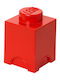 LEGO Children's Storage Box made of Plastic 1-Stud Red 12x12x18cm 1pcs