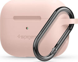 Spigen Silicone Fit with Carabiner Pro Husă cu cârlig în culoarea Roz pentru Apple AirPods Pro