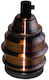 Elvhx Power Socket with Socket E27 in Copper color Set 1pcs EL327535