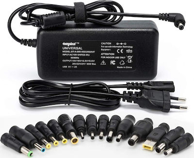 Sunydeal Universal Laptop Charger 90W 15V with Detachable Power Cord and Plug Set