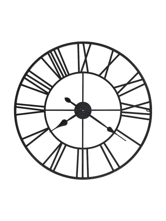vidaXL Ρολόι Τοίχου Μεταλλικό Αντικέ 80cm