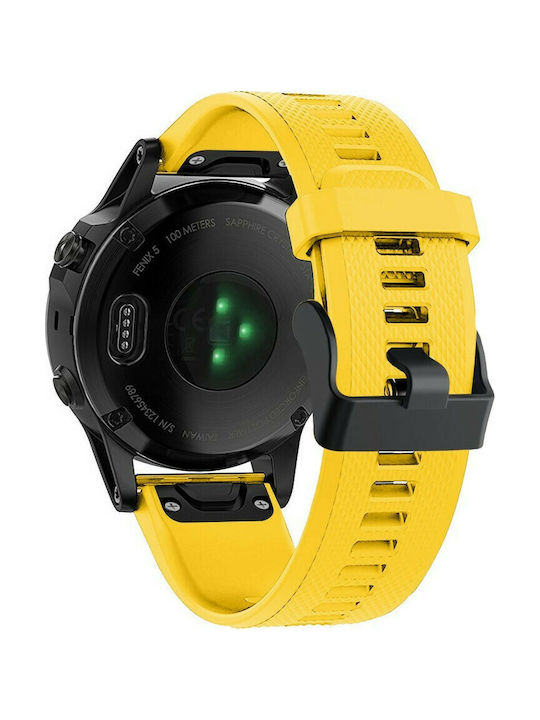 Strap Silicone Yellow (Fenix 5/5 Plus)