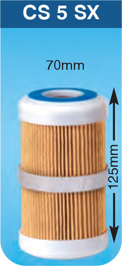 Atlas Filtri Ersatz-Wasserfilter Zentrales Wasserfiltersystem 5" CS 5 SX 25 μm (Mikrometer)