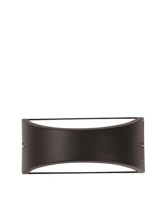 Eurolamp Waterproof Outdoor Wall Sconce E27 Black