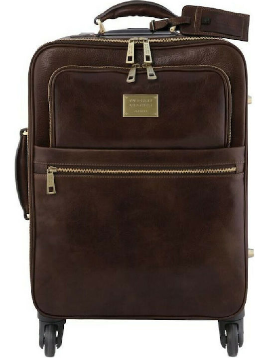 Tuscany Leather Βαλίτσα Ταξιδίου Καμπίνας Dark ...