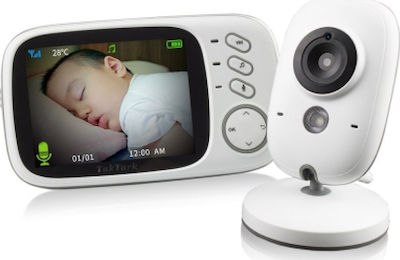 Wireless Baby Monitor with Camera & Screen 3.2" , Two-way Communication & Lullabies