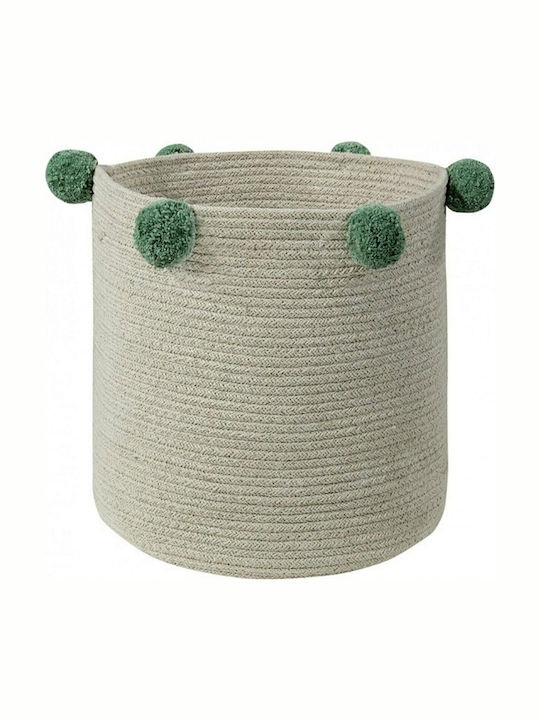 Lorena Canals Children's Storage Basket Bubbly Green 30x30x30cm 1pcs