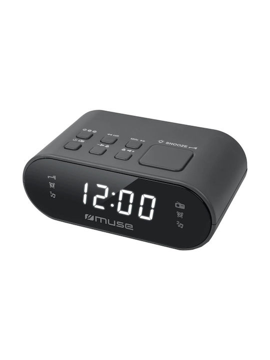 Muse Ceas Digital de Masă cu Alarmă & Radio M-10CR