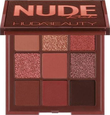 Huda Beauty Nude Paletă cu Farduri de Pleoape Formă Solidă Rich