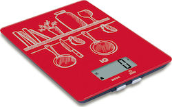 IQ Digital Kitchen Scale Up To 5kg Red