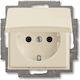 Abb Basic55 Single Power Socket Ζαχαρί