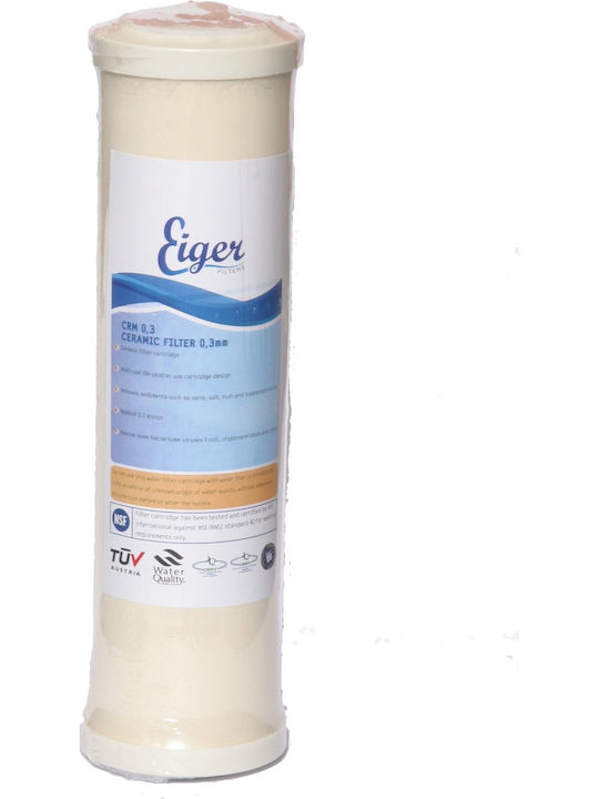 Eiger Ersatz-Wasserfilter für die Arbeitsplatte und unter der Arbeitsplatte Keramik 10" 0.3 μm (Mikrometer)