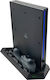 Dobe PS4 / Slim Charging & Cooling Stand Stație de încărcare pentru 2 controllere PS4 Negru