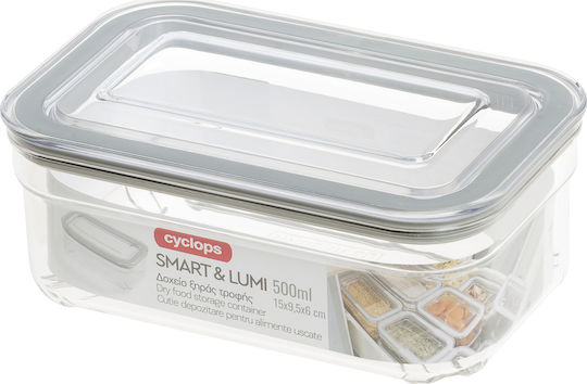 Cyclops Smart & Lumi Lebensmittelglas mit Kunststoffdeckel Transparent 500ml
