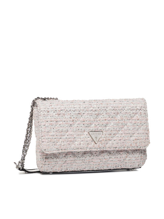 Guess Cessily VG Γυναικεία Flap Bag 'Ωμου σε Μπεζ χρώμα