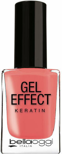 Bellaoggi Gel Effect Keratin Luciu Oja Lustruirea De Lungă Durată 204 Nude Peach 10ml