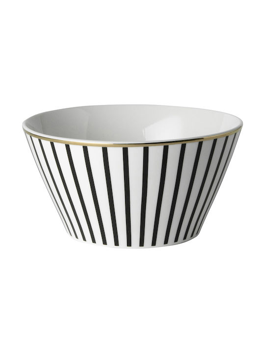 Dutch Rose Stripe Bol de Servire pentru Cereale Rotund din Porțelan Aur cu Diametru 10buc