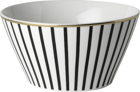 Dutch Rose Stripe Μπωλ Σερβιρίσματος Δημητριακών Στρογγυλό από Πορσελάνη Gold με Διάμετρο 10εκ.