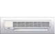 Olefini ΑWH-33W Water Heated Air Curtain with Maximum Air Supply 1450m³/h and Remote Control 114.9cm