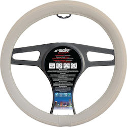 Simoni Racing Car Steering Wheel Cover Fiat 500 with Diameter 37-39cm Synthetic Beige