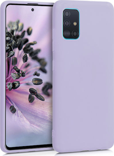 KWmobile Soft Flexible Back Cover Silicone Purple (Galaxy A51)