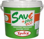 Χρωτέχ Save Plus Eco Plastic Ecological Paint for Interior Use White 9lt