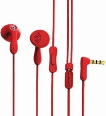 Remax RM-301 Earbuds Freihändig Kopfhörer mit Stecker 3.5mm Rot