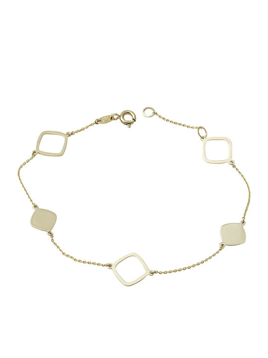 14K Gold Bracelet, with Tiled Rhombuses.