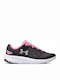 Grade School UA Charged Pursuit 2 Kids Sports Shoes Running with Laces Black