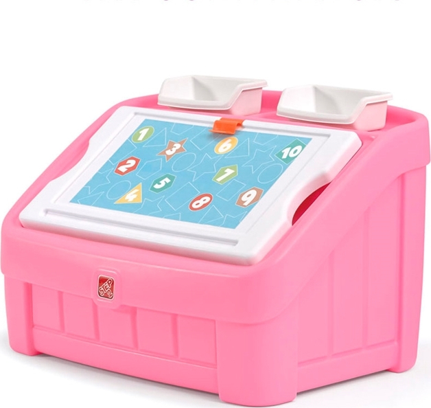 Step2 2in1 Toy Box & Art Lid Pink Skroutz.gr