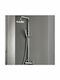 Armando Vicario Industrial Shower Column with Bathtub Mixer 117cm Silver