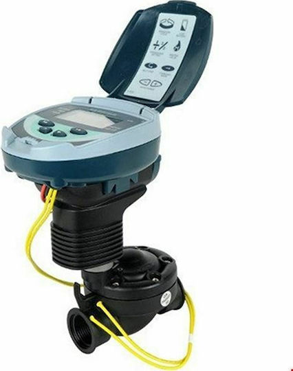 Galcon 61512 DC-1S 1 Station + Ηλεκροβάνα 3/4" Προγραμματιστής Ποτίσματος Φρεατίου Μπαταρίας Με Ηλεκτροβάνα