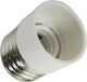 Panafan Adaptor Dulie de la E27 la E14 în culoarea Alb 15-00202