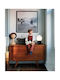 Viokef Lin Metal Table Lamp for Socket E27 with Black Base